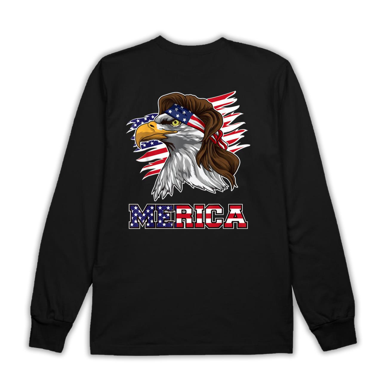 American Bald Eagle Mullet - Merica Bird Of Prey T-Shirt