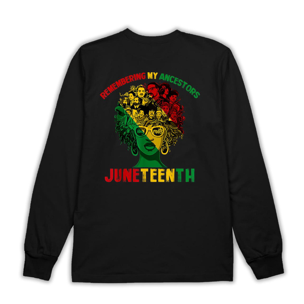 Remembering My Ancestors Juneteenth Black Freedom 1865 Gift T-Shirt