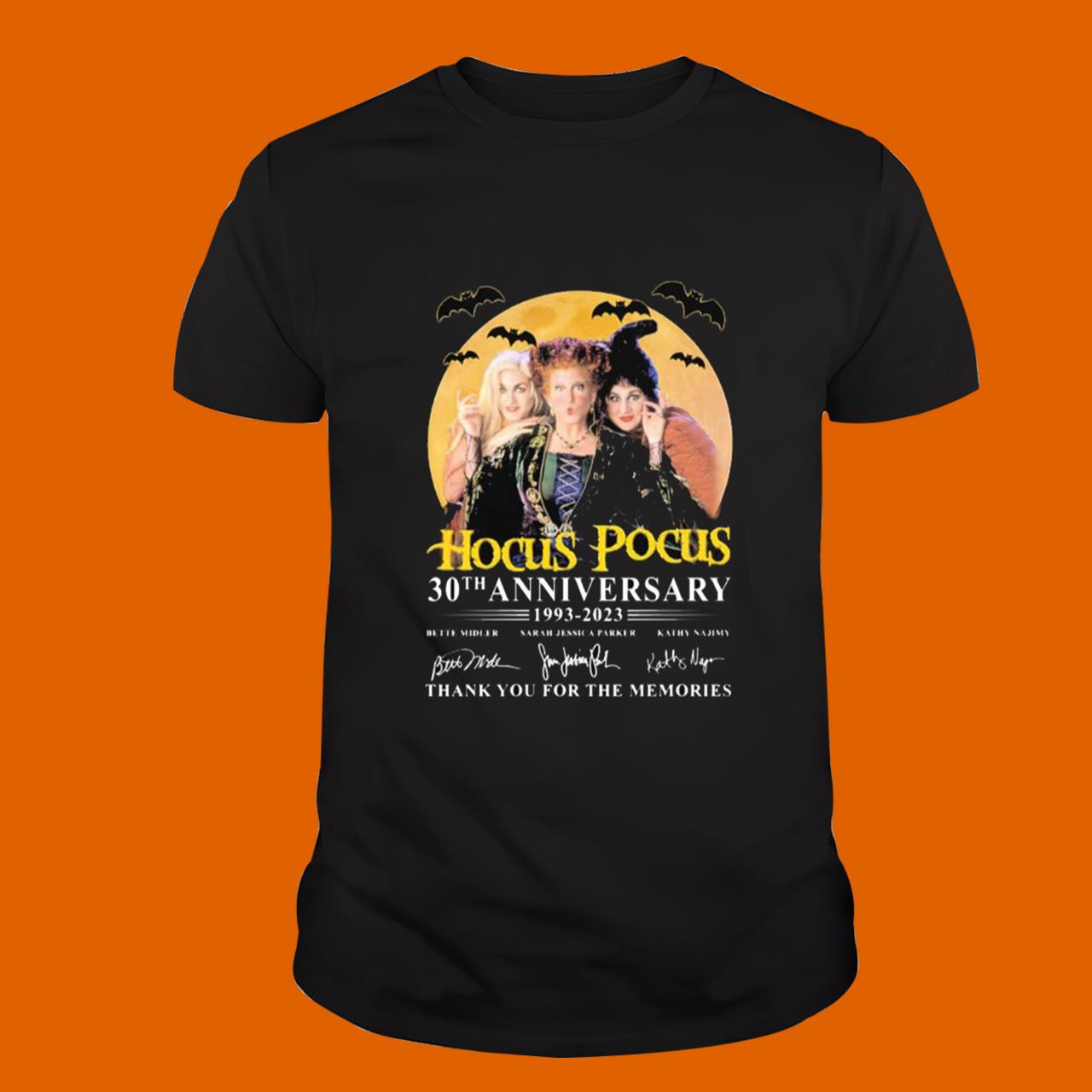Hocus Pocus 30th Anniversary 1993 2023 Signatures Thank You For The Memories T-Shirt
