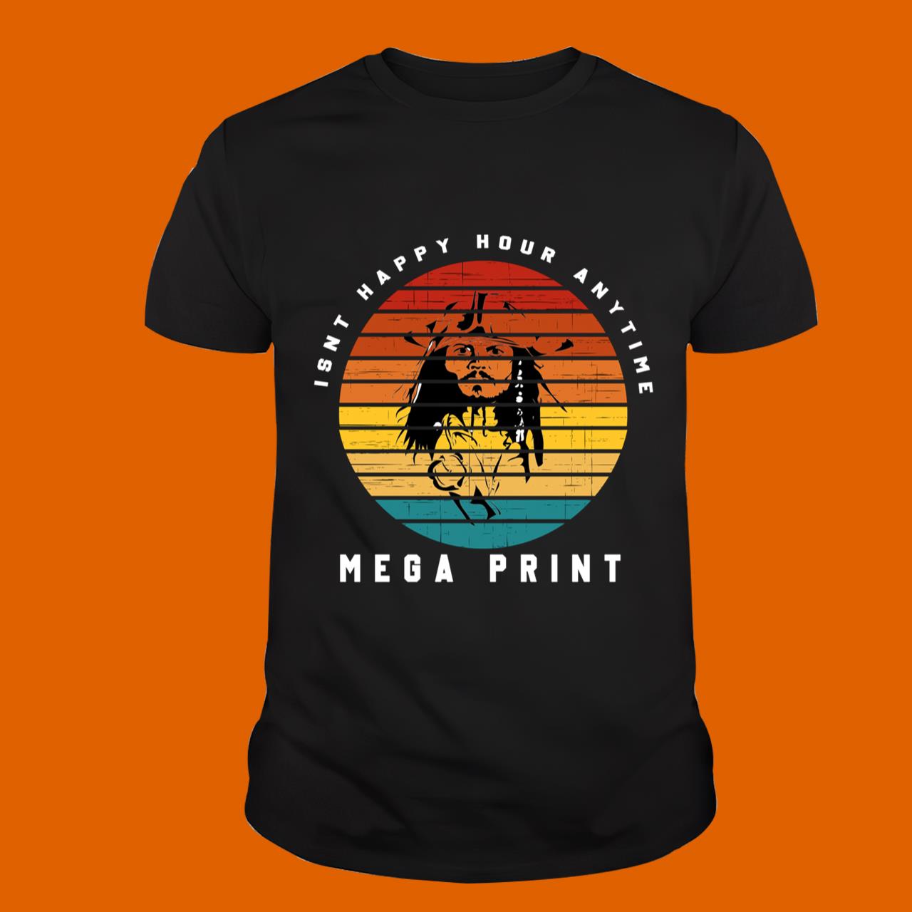 Is'nt Happy Hour Anytime Mega Print Classic T-Shirt