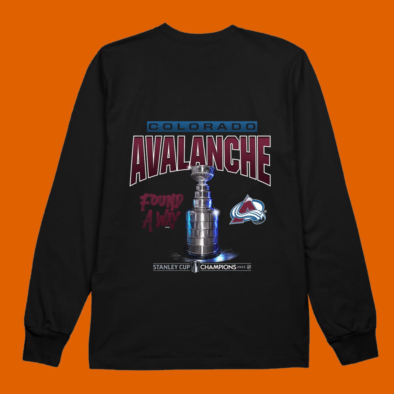 NHL 2022 Stanley Cup Champions Colorado Avalanche Trophy T-Shirt
