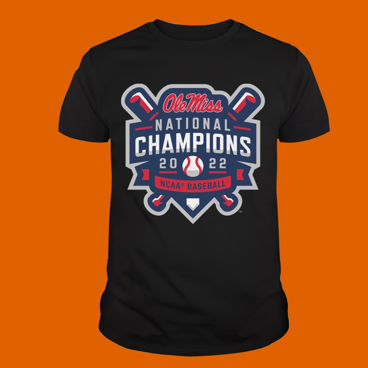 Ole Miss National Champs Baseball Logo Unisex Shirt