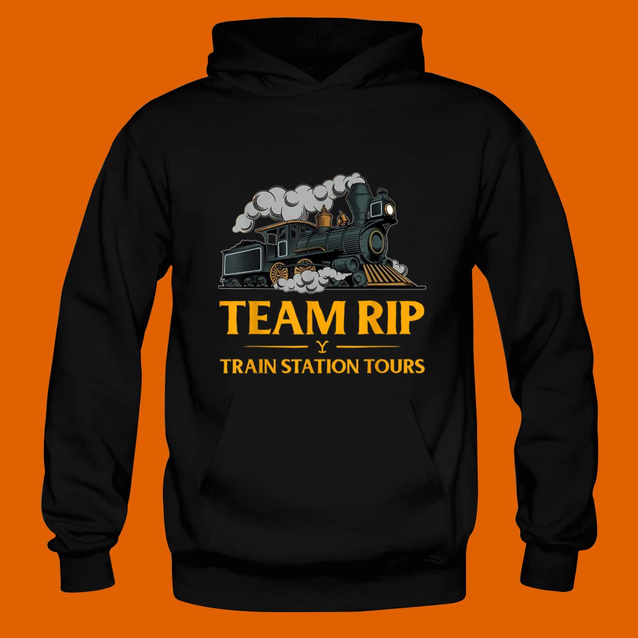 Team-Rip Train Station Tours Yellowstone T-Shirt Sticker