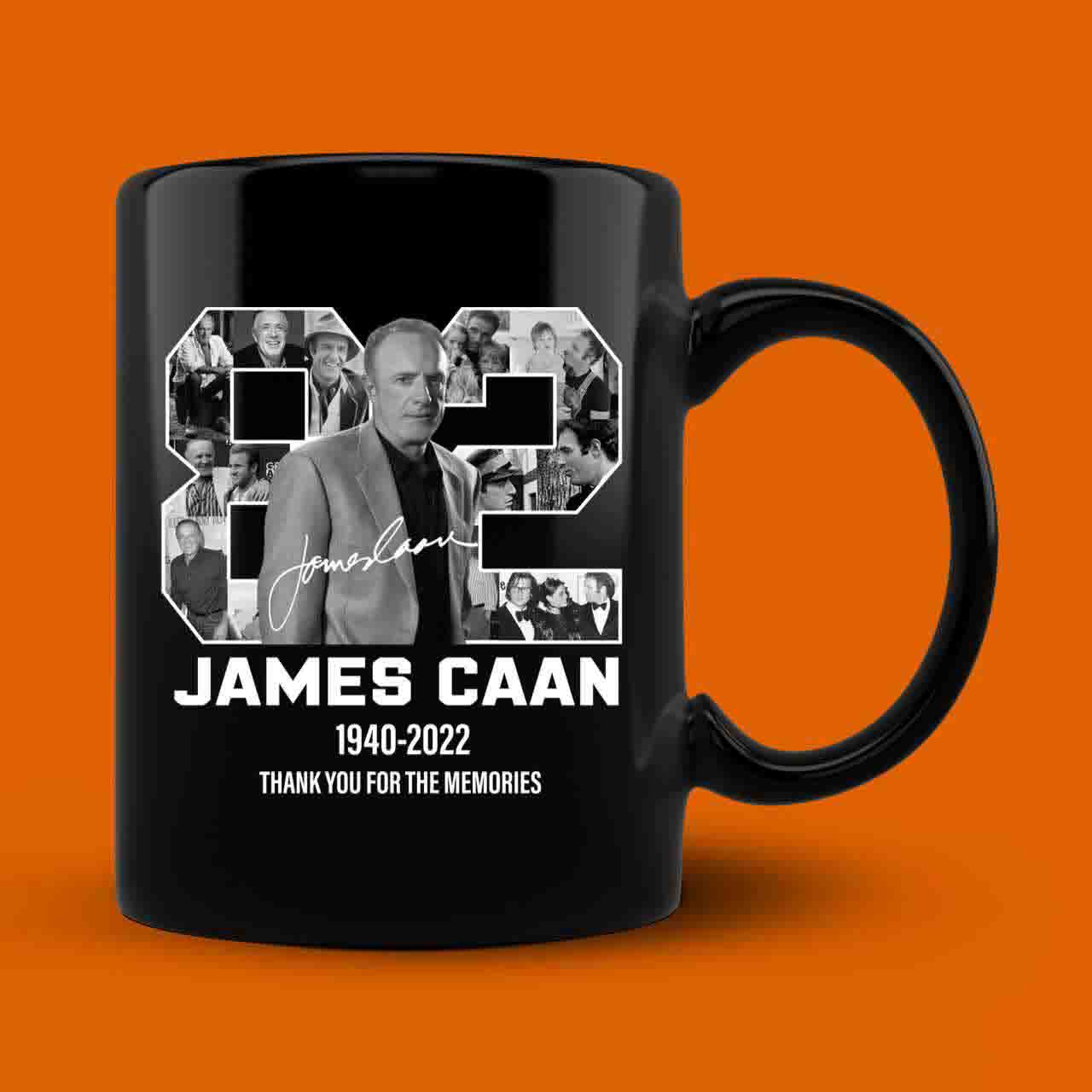 James Caan Actor 82th Anniversary Signature Thank You Mug
