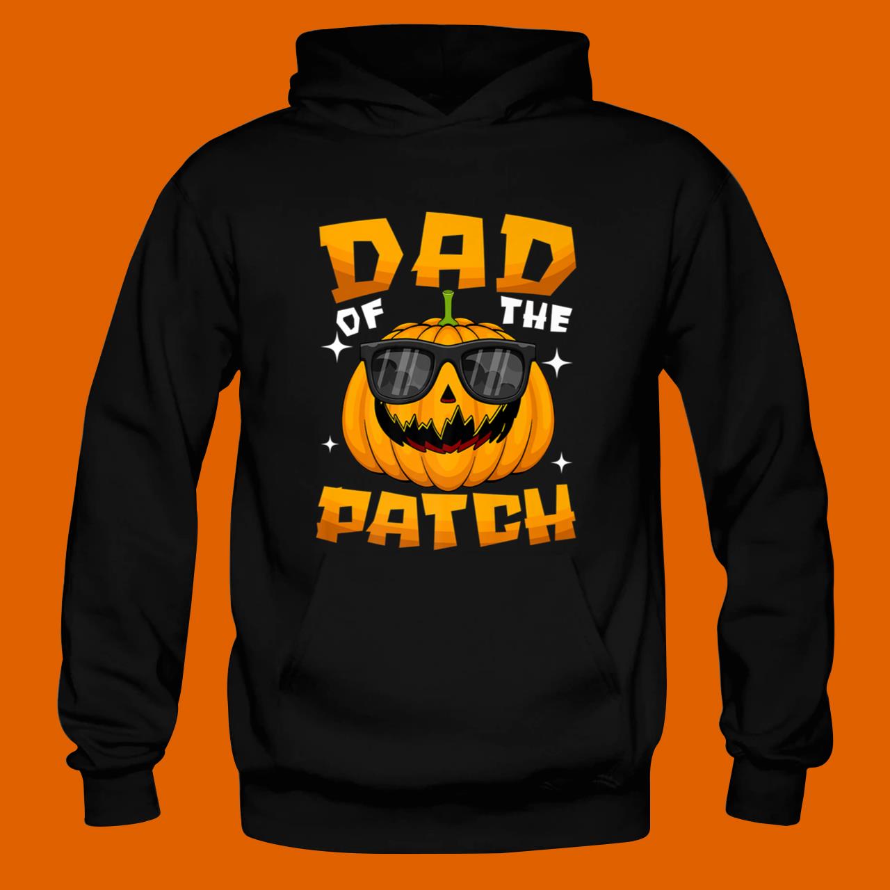 Dad Of The Patch Pumpkin Sunglasses Halloween Family Costume T-Shirt