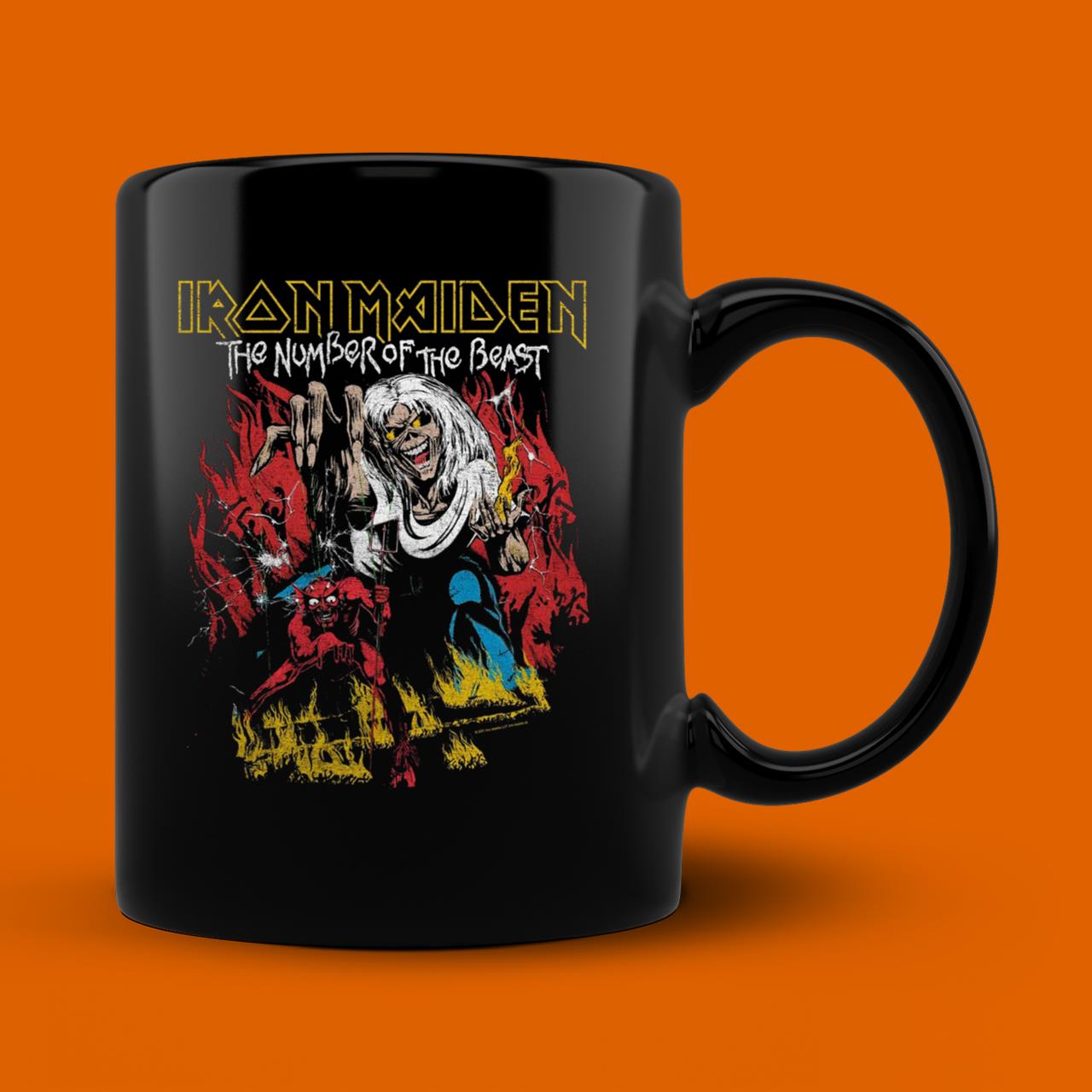 Iron Maiden Number Of The Beast 666 Black Tee