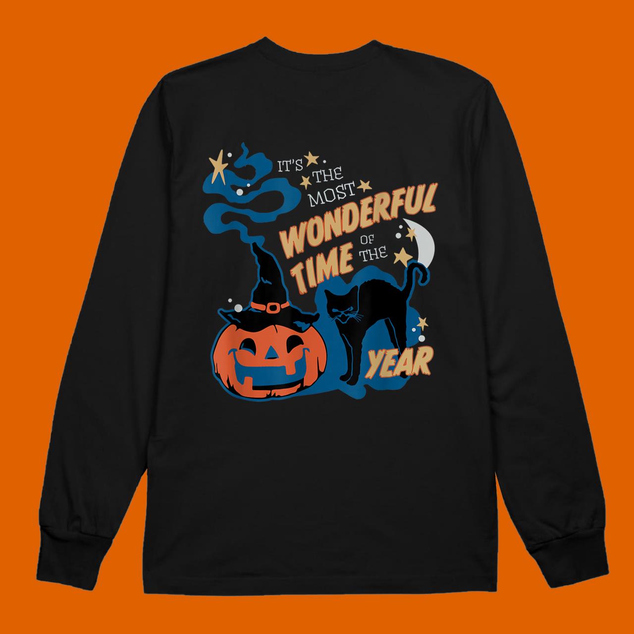 It’s the Most Wonderful Time Of The Year Black Cat Halloween T-Shirt