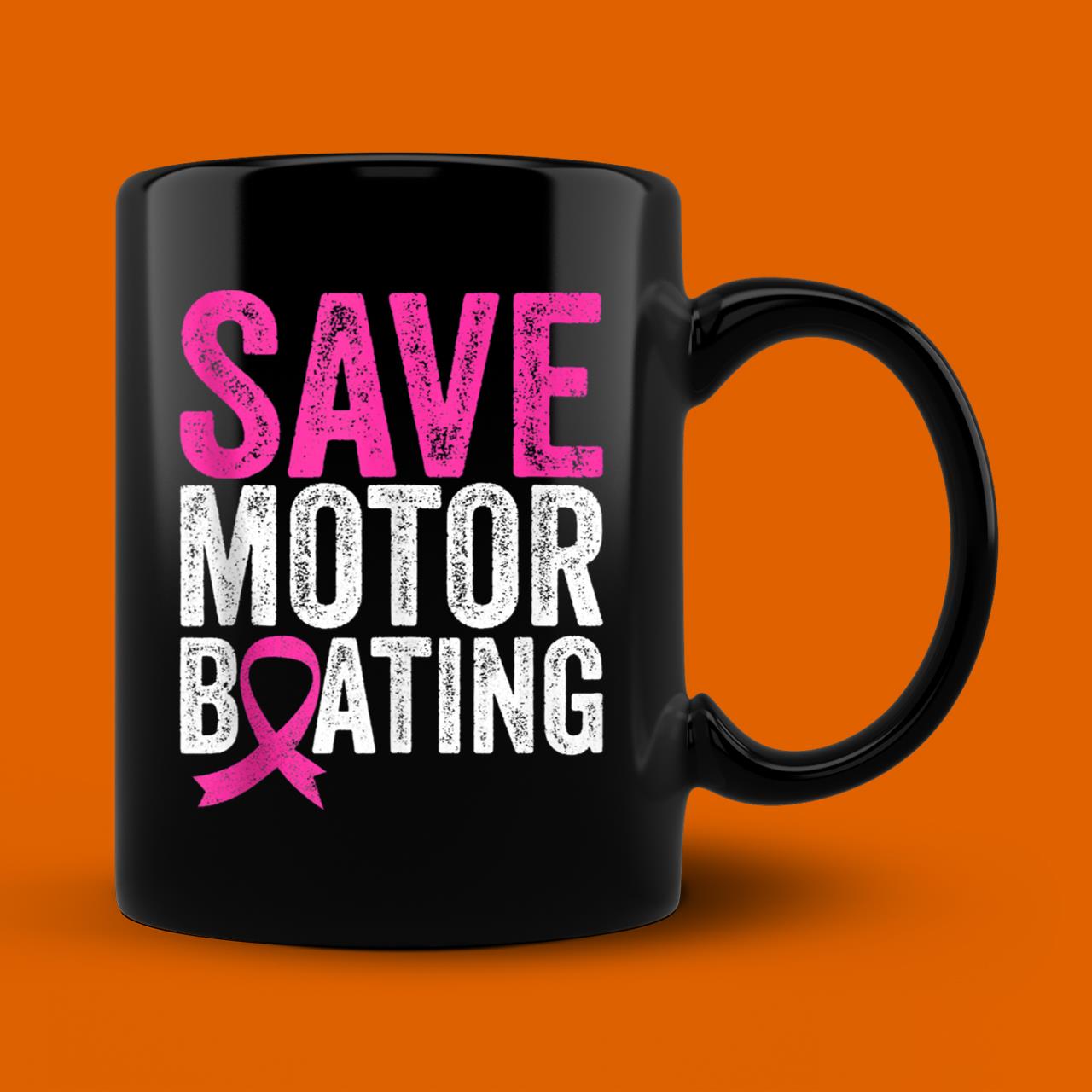 Save Motorboating Funny Breast Cancer Awareness Shirt