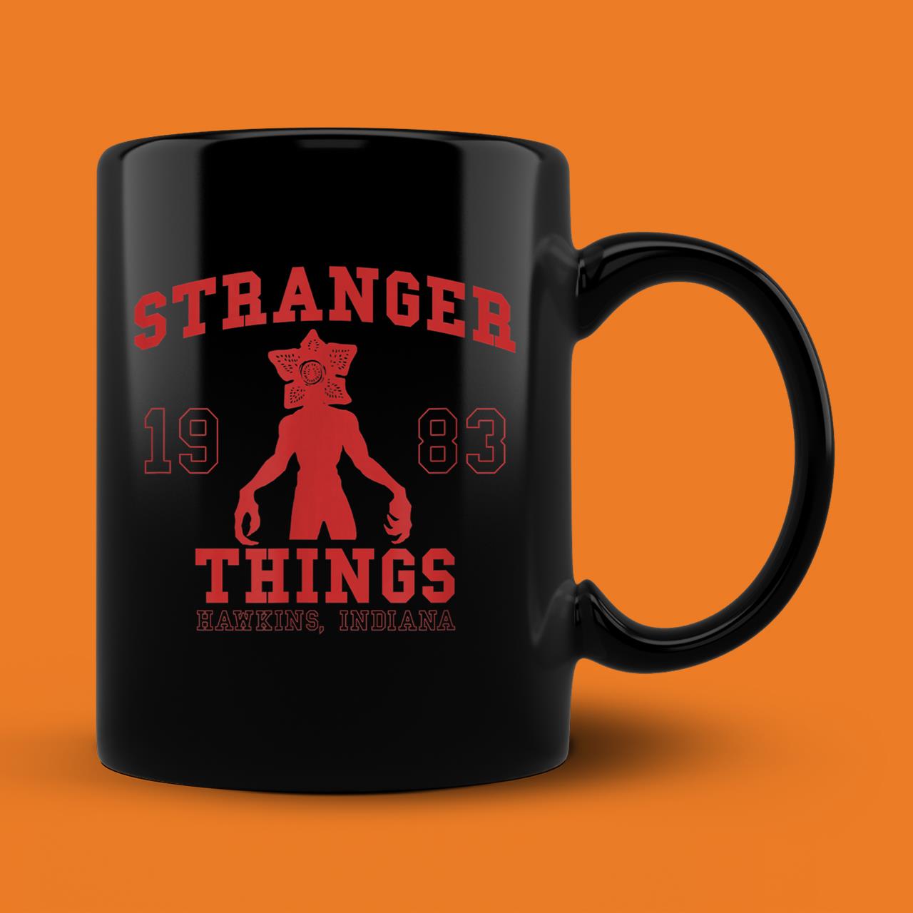 Stranger Things Demogorgon Collegiate 1983 Hawkins Indiana Mug